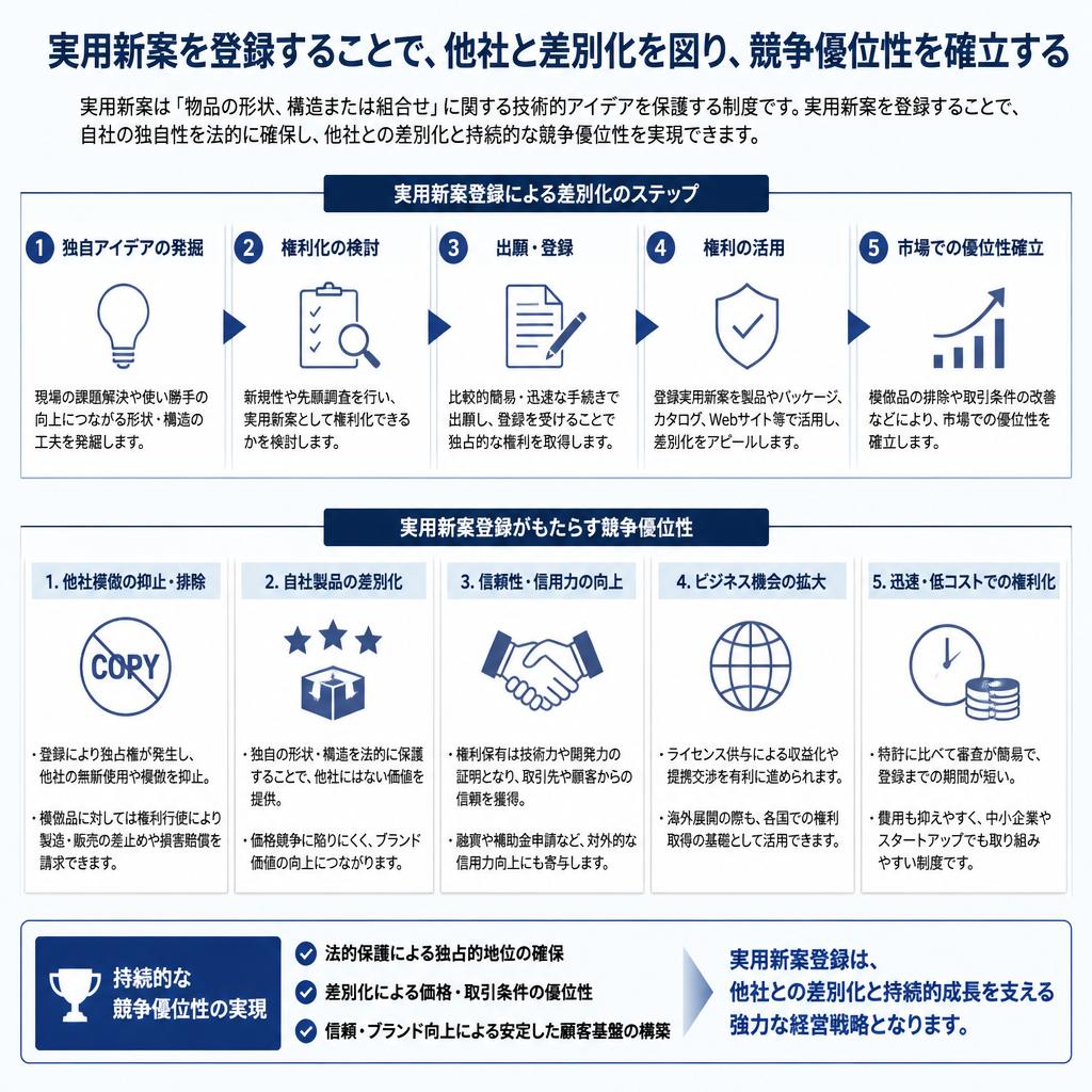 2. 実用新案登録のメリット