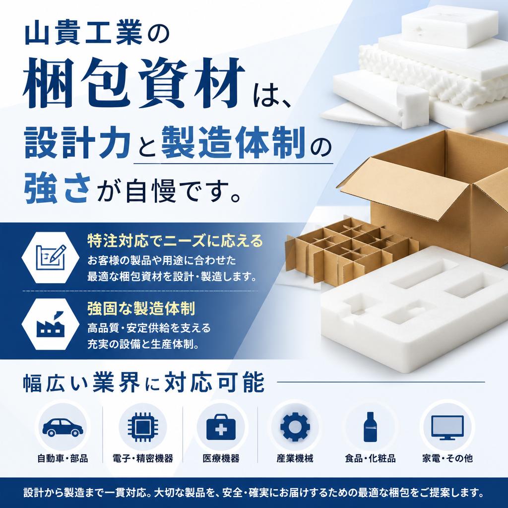 私たちの梱包資材の特長
