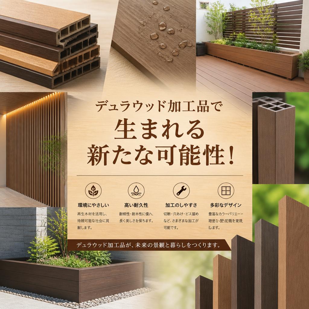 デュラウッド加工品で生まれる新たな可能性！