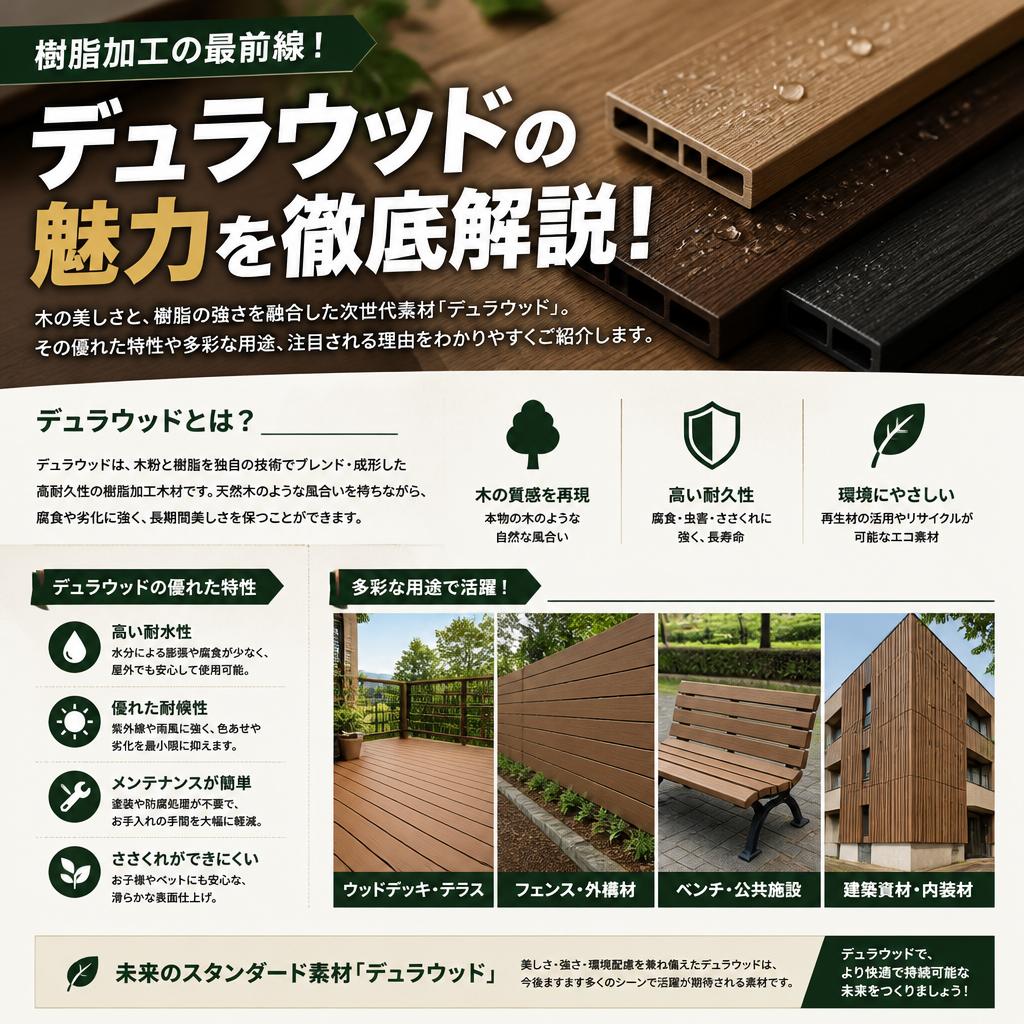 樹脂加工の最前線！デュラウッドの魅力を徹底解説！